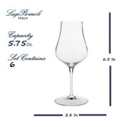 Luigi Bormioli Vinoteque 5.75 oz Snifter/Liqueur Glasses, Set of 6, Clear