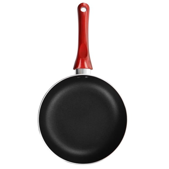 Better Chef 8 in Silver Metallic Non Stick Gourmet Fry Pan in Red