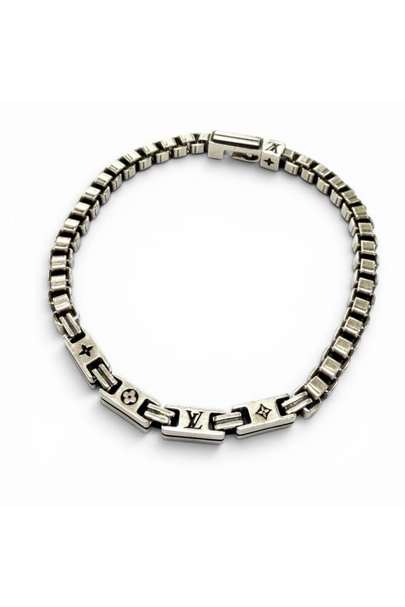Pre-Owned LOUIS VUITTON Louis Vuitton 2025 model M1149L LV Tailor AG925 Bracelet Silver L Made...