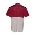 thumbnail image 3 of Adidas Golf Men's Colorblocked Melange Sport Shirt, Large Burgundy/Gray -, 3 of 3