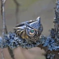 thumbnail image 4 of Vintage Owl Ring for Women, Animal Carved Pattern Alloy Rings, Fashion Jewelry for Festivals, Individually Packed, 4 of 5