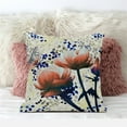 thumbnail image 2 of Amrita Sen Three Roses with Butterfly Indoor/Outdoor Pillow with Removable Cover in Orange Dark Green Yellow20x20, 2 of 5