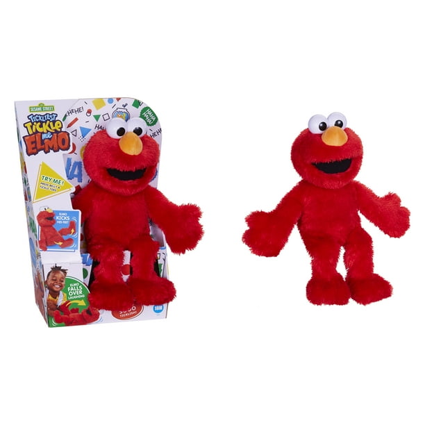 Sesame Street Tickliest Tickle Elmo, Laughing, Talking, 14-Inch Elmo Plush Toddler Kids 18 Months & - Walmart.com