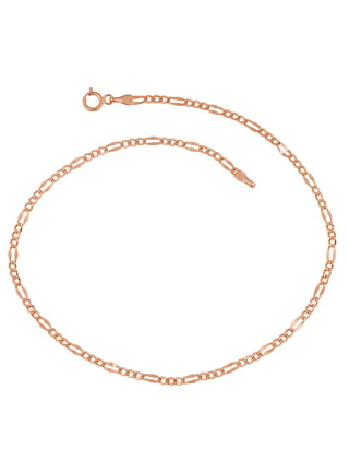 Icecarats 14K Yellow Gold 9 inch 1.3mm Rope Anklet Ankle Bracelet