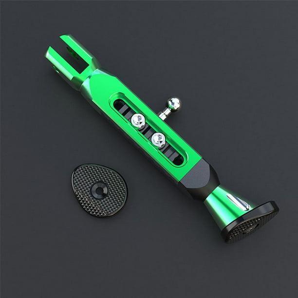 Soporte de motocicleta CNC Modificación de scooter de motor de aluminio universal Verde Cola Pata de cabra de la motocicleta