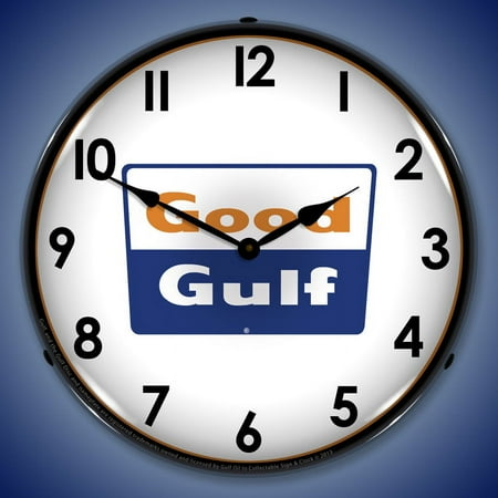 Good Gulf Wall Clock, Lighted