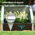 thumbnail image 5 of Outsunny Raised Garden Bed with Small Greenhouse, White and Brown, 5 of 9