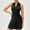 Black, variant on juhao Women's Tennis Golf Dress Quick Dry Breathable Active Exercise Workout Sports Athletic Dresses for Women V Neck Zipper Slim Fit Fitness Dress