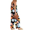 thumbnail image 5 of Fantaslook Jumpsuits for Women Casual Sleeveless Spaghetti Strap Rompers Boho Wide Leg Jumpsuits Overalls Dressy Trendy Outfits Clothes, 5 of 9