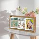 thumbnail image 4 of 4x6 Rotating Picture Frame Desktop Rustic 4x6in Wooden Photo Frames, Double Side-Display 6 Photos, Floating 4x6 Collage Family PictureFrame for Tabletop Display, 4 of 4