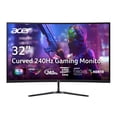 thumbnail image 1 of acer Nitro 31.5 FHD 1920 x 1080 1500R Curved PC Gaming Monitor | AMD FreeSync Premium | 240Hz Refresh | 1ms VRB | VESA Mountable | HDR10 | 1 x Display Port 1.4 & 2 x HDMI 2.0 | ED320Q X2bmiipx, 1 of 5