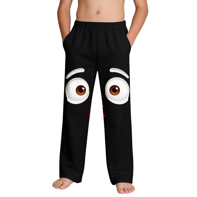 Pantalon de Plage Décontracté Imprimé pour Filles avec Poches Bas pour Enfants 100 % Polyester
