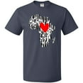 thumbnail image 3 of Inktastic Black History Month Ink Print African Heart T-Shirt, 3 of 5
