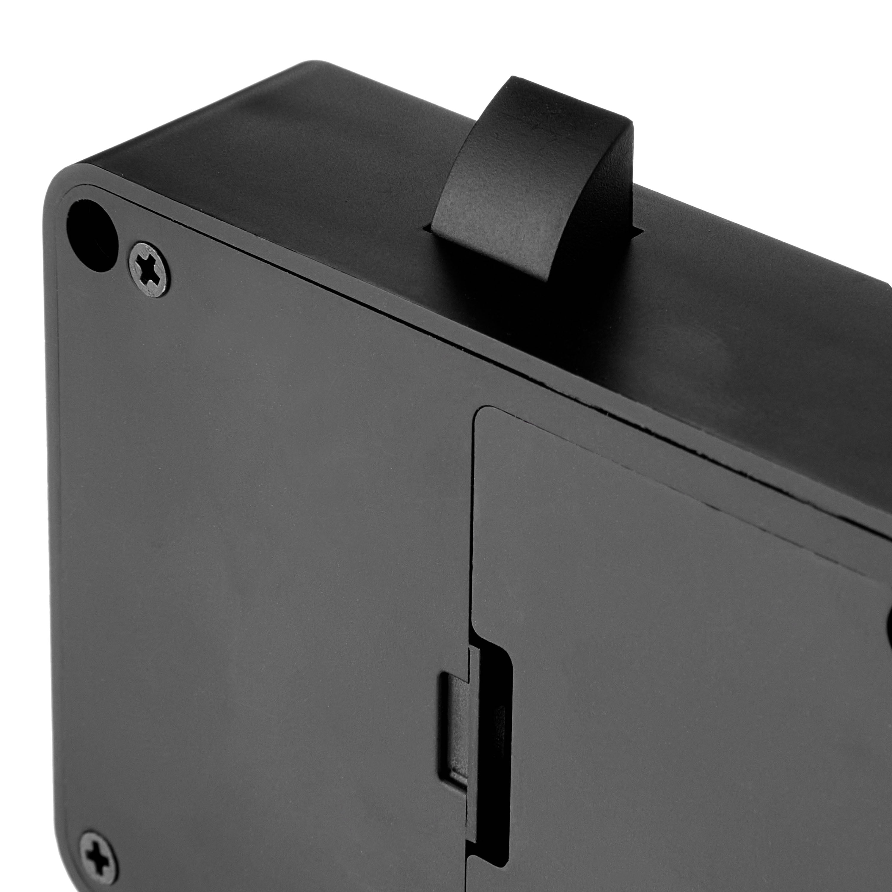 Pen+Gear Drawer Lock, Black, 3.3" x 2.44", Electronic Lock with RFID. The Drawer Lock is Suitable for Drawers Less the 2cm Thick and is not Suitable for Metal Drawers.