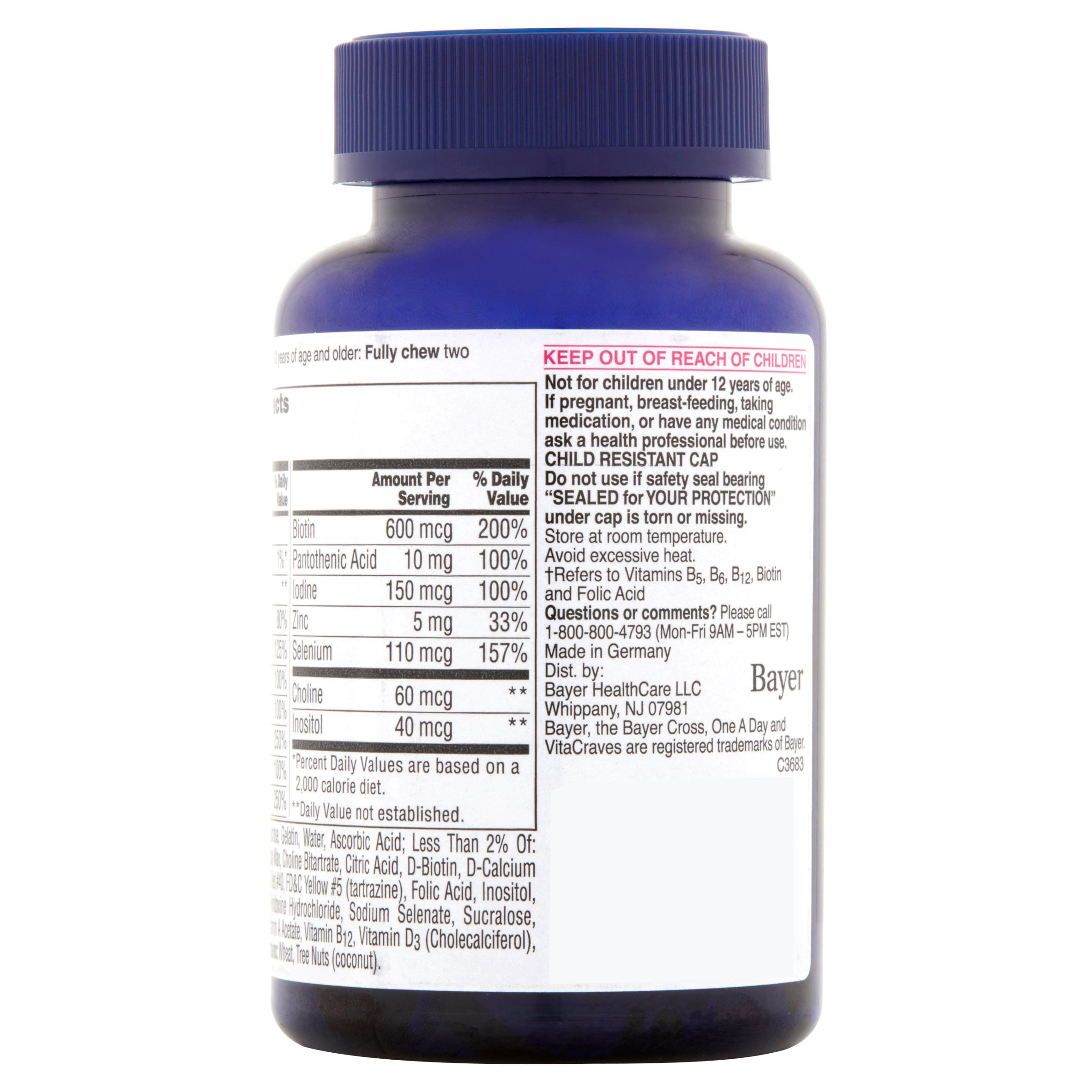 One A Day Men?s VitaCraves Multivitamin Supplement Gummies, 80 Count, Bonus Pack