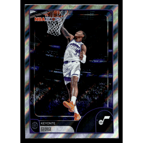 2026 Topps NBA Hoops Utah Jazz Keyonte George #45 Silver Foil Basketball Card