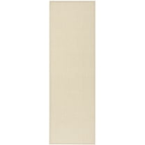 SAFAVIEH Natural Fiber Clarissa Solid Runner Rug, Ivory/Light Beige, 2'6" x 16'