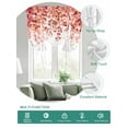 thumbnail image 2 of Red Eucalyptus Leaves Tie Up Curtains for Windows 63 Inch Length Balloon Curtains Kitchen Adjustable Balloon Window Shade Spring Floral Summer Botanical Tie Up Valance Bathroom Curtain Window 52"x63", 2 of 6
