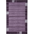 thumbnail image 1 of Unique Loom Del Mar Collection Contemporary Transitional Area Rug, 5' x 8', Purple/Beige, 1 of 6
