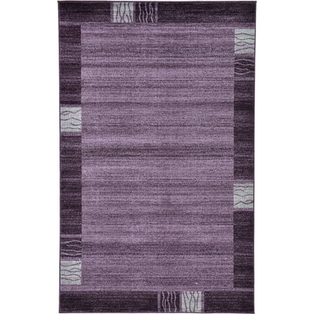 Unique Loom Sarah Del Mar Modern Border Area Rug or Runner