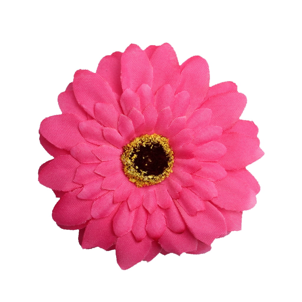 Details about   10pcs Artificial Small Silk Gerbera Flower Heads Faux Daisy Flowers Pink 