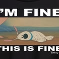 thumbnail image 3 of Disney Mulan - I'm Fine, This Is Fine - Juniors Ideal Flowy Muscle T-Shirt, 3 of 5