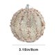 thumbnail image 3 of Ganfancp Adornos Navideños Decoración Del Árbol de Navidad Bolas con Polvo Adornos Navideños 8Cm Decoraciones Navideñas Colgantes Pequeños Ofertas Del Día X6 Bolas de Navidad En Polvo, 3 of 6