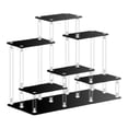 thumbnail image 1 of HILABEE Acrylic Display Riser Collectibles Display Shelf Layered Support Bracket Display Small Black, 1 of 9