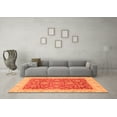 thumbnail image 3 of Ahgly Company Indoor Round Oriental Orange Traditional Area Rugs, 6' Round, 3 of 4