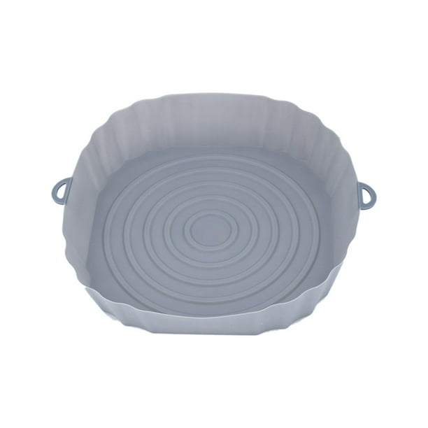 Btafrte Freidoras Aire Antiadherentes Bandeja Silicona para Hornear Utensilios Reutilizables para Hornear en Casa (gris)