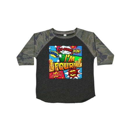 

Inktastic I m Four Comic Book Gift Toddler Boy or Toddler Girl T-Shirt