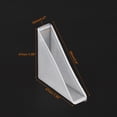 thumbnail image 2 of Uxcell 20Pack Corner Protectors 12x66mm Plastic Triangle Corner Guards Cushion, White, 2 of 6