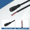 thumbnail image 3 of 2pcs Cable Pigtails de Alimentación de CC, Conector de Enchufe de Barril Hembra de 5.5mm x 2.1mm a Extremo de Cable Pelado de 200cm para PC, Laptop, Juguetes, Dispositivos Electrónicos, 3 of 6