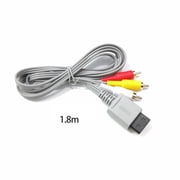 Huanledash AV Cable for Wii/Wii-U Red White Yellow Connectors HD-Compatible Audio Video Cable 6ft