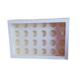 thumbnail image 1 of Caja para cupcakes, porta cupcakes con capacidad para 24 cupcakes estándar, práctico recipiente multiusos para cupcakes para postres, uso doméstico,, 1 of 8