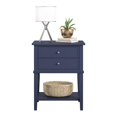 thumbnail image 4 of Ameriwood Home Franklin Accent Table with 2 Drawers in Navy, 4 of 5