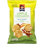 Quaker Apple Cinnamon Popped Rice Crisps, 3.52oz Individual Packed Snack Gluten Free