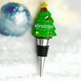 thumbnail image 5 of Christmas Wine Stopper, Wine Bottle Stopper, Christmas Tree Resin Wine Bottle Stopper for Holiday Party Dinner Decoration, Reusable PVC Material, 11cm Size, Vacuum Seal Wine Preserver, 5 of 7