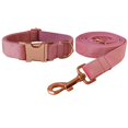thumbnail image 5 of Velvet Dog Collar And Leash, Super Soft And Smooth, Heavy Duty Gold Buckle, Adjustable Dog Collar, 5 of 5
