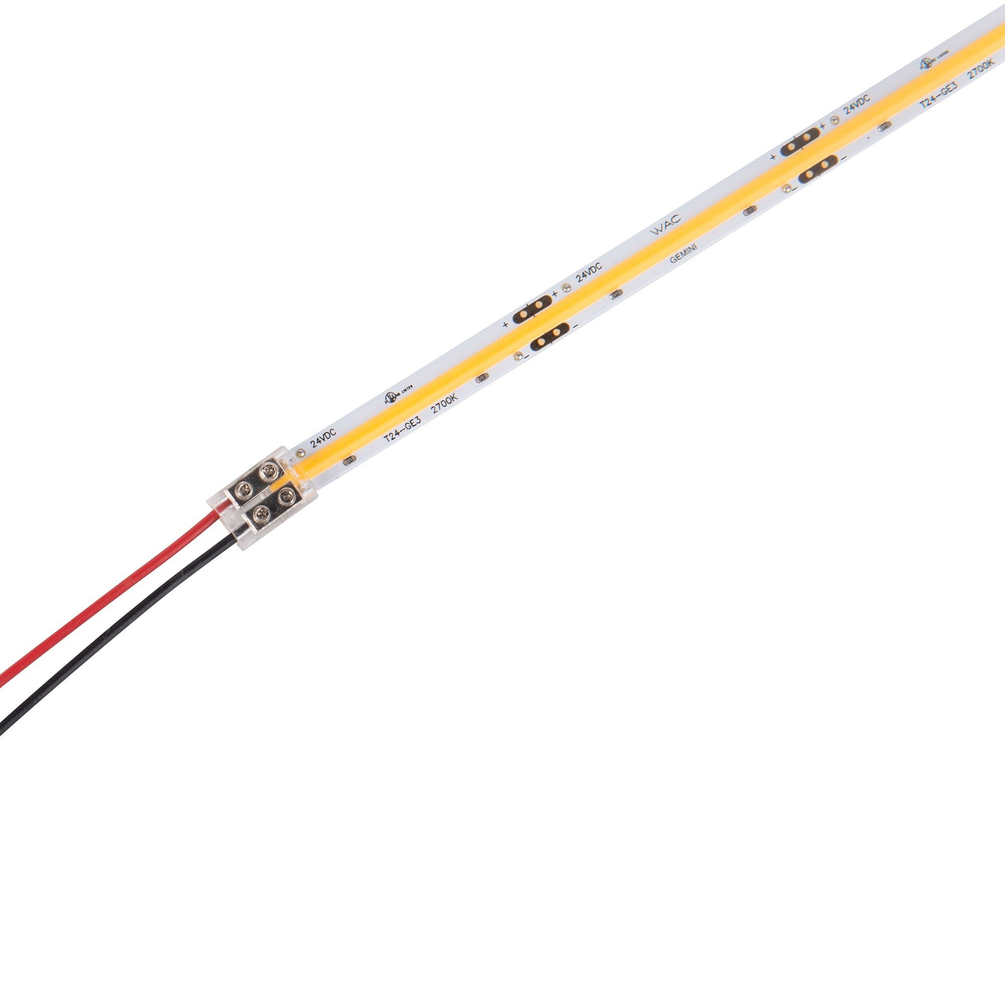 T24-GE2-24-27WT WAC Limited Gemini - 52.8W 1 LED Tape Light-0.38 Inch Tall and 288 Inch Length-White Finish-2700 Color Temperature