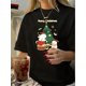 thumbnail image 1 of Women's Vintage-Inspired Geometric Print T-Shirt - Casual Crew Neck, Short Sleeve, Polyester Blend, Machine Washable - Perfect for Summer, 1 of 7