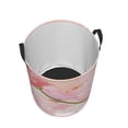 thumbnail image 4 of YFYANG Waterproof Laundry Hamper, Pink Rose Art Laundry Basket Oxford Fabric with Handle Foldable, S, 4 of 8