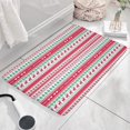 thumbnail image 3 of Red and Green Christmas Pattern Flannel Non Slip Door Rugs,Washable Door Mats Indoor,Decorative Door Mats,Dirt-Resistant and Absorbent Doormat for Entrance,Bedroom,Kitchen,Bathroom,31.5x17in(80x43cm), 3 of 4