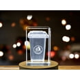 thumbnail image 4 of Recycling Bin Immortalized in 3D Engraved Crystal, 4 of 7