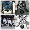 2 Pcs Wheelchair Front Walker Wheels Replacement for Walkers Drive