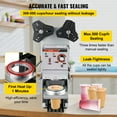 thumbnail image 3 of VEVOR Semi-automatic Cup Sealing Machine Cup Sealer Silver 300-500 Cups/Hour, 3 of 9