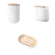 thumbnail image 1 of de accesorios de de 3 uds, dispensador de jabón, soporte para de , vaso, 1 of 9