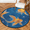 Multicolour 4, variant on CURLYOOT Round Rug 3ft Ocean Fish Area Rug, Washable Circle Mat Non Slip Floor Carpet Mat, Seaweed Soft Indoor Rugs for Entryway Living Room Dining Room Bedroom