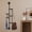 Black, variant on ToppiJoy Wall Mounted Vertical Coat Rack with 5 Adjustable Rotatable Hooks, Brass Coat Hat Holder for Home Apartments Dorms (Brassy)