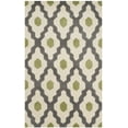 thumbnail image 2 of SAFAVIEH Chatham Wystan Geometric Wool Area Rug, Dark Gray/Ivory, 3' x 5', 2 of 7